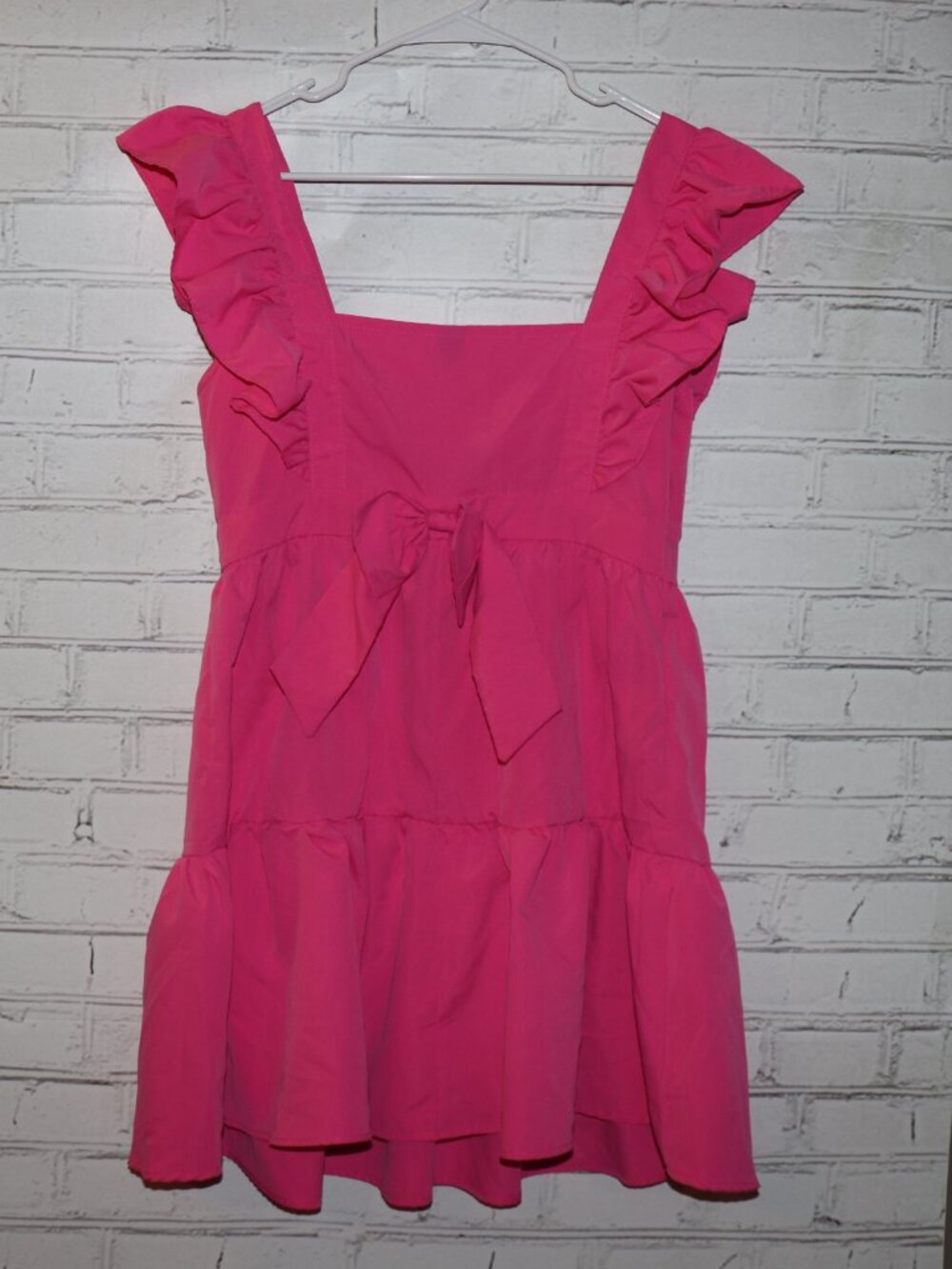 💗 SHEIN Ruffle‑Strap Pink Dress · Women’s L - Picture 2 of 4